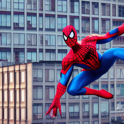 spiderman saut entre immeuble